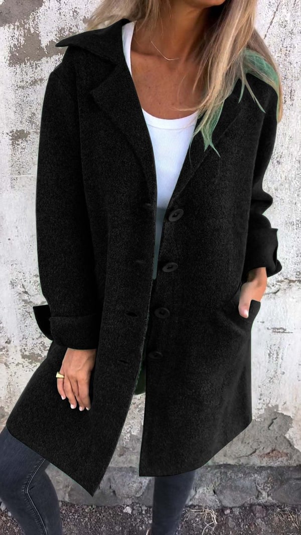 Margaret button-down jacket in neutral felt-texture with quilted finish and lightweight structured silhouette