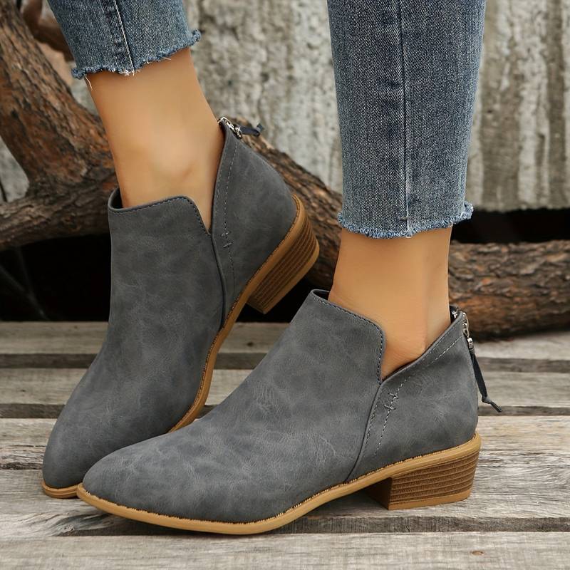 Beatrix elegant women's mid-calf boots sleek black silhouette with leg-lengthening contoured design