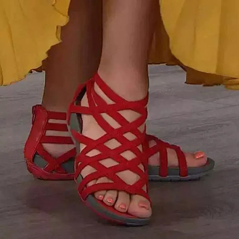 Women's comfort adjustable sandals with cushioned sole and ergonomic comfort support for summer