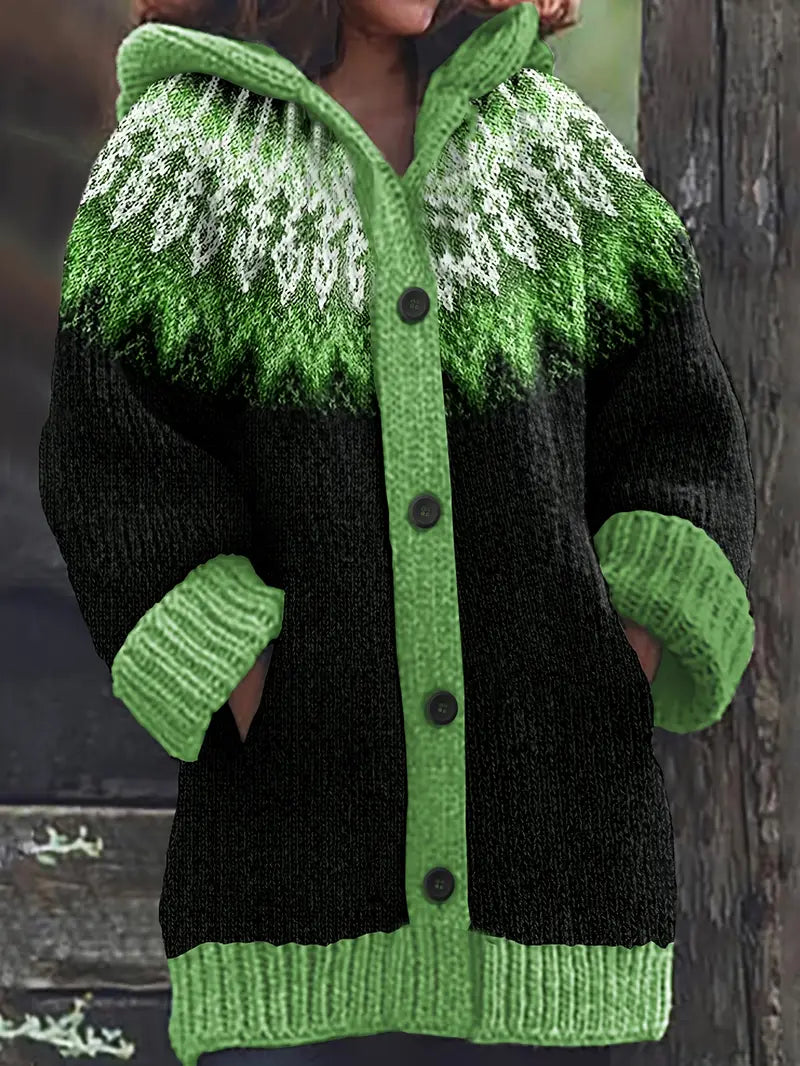 Casual hooded cardigan relaxed fit soft everyday layering style with cozy comfort design