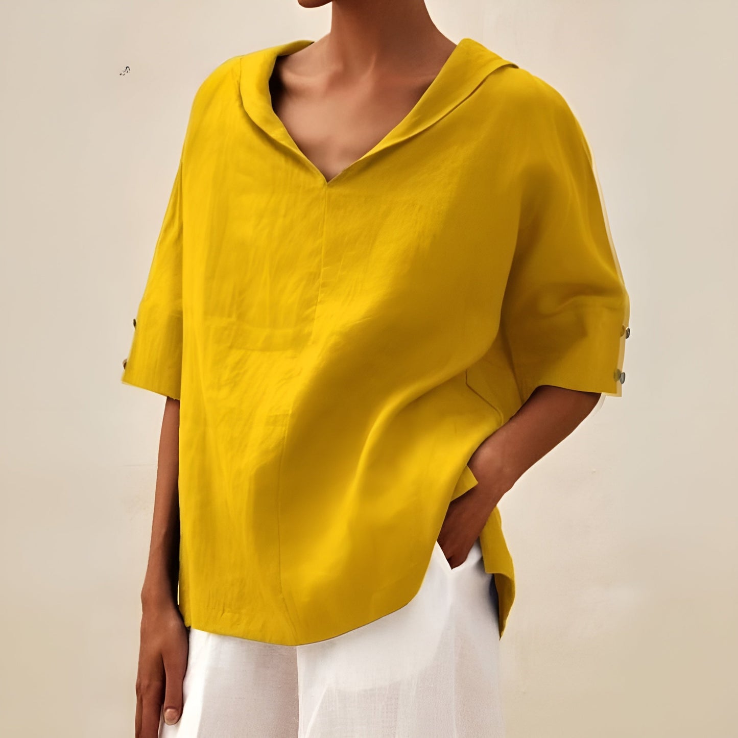 Kathleen™ relaxed-fit lightweight blouse for women, breathable airy design for effortless everyday elegance