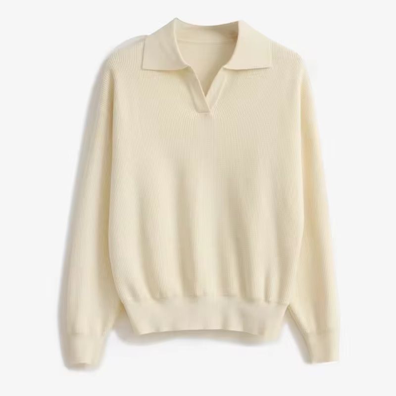 Astorin relaxed fit soft knit pullover sweater with standout collar detail