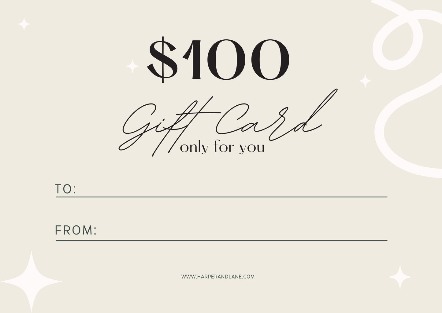 Harper & Lane digital gift card for elegant comfortable fashion collections, perfect thoughtful present