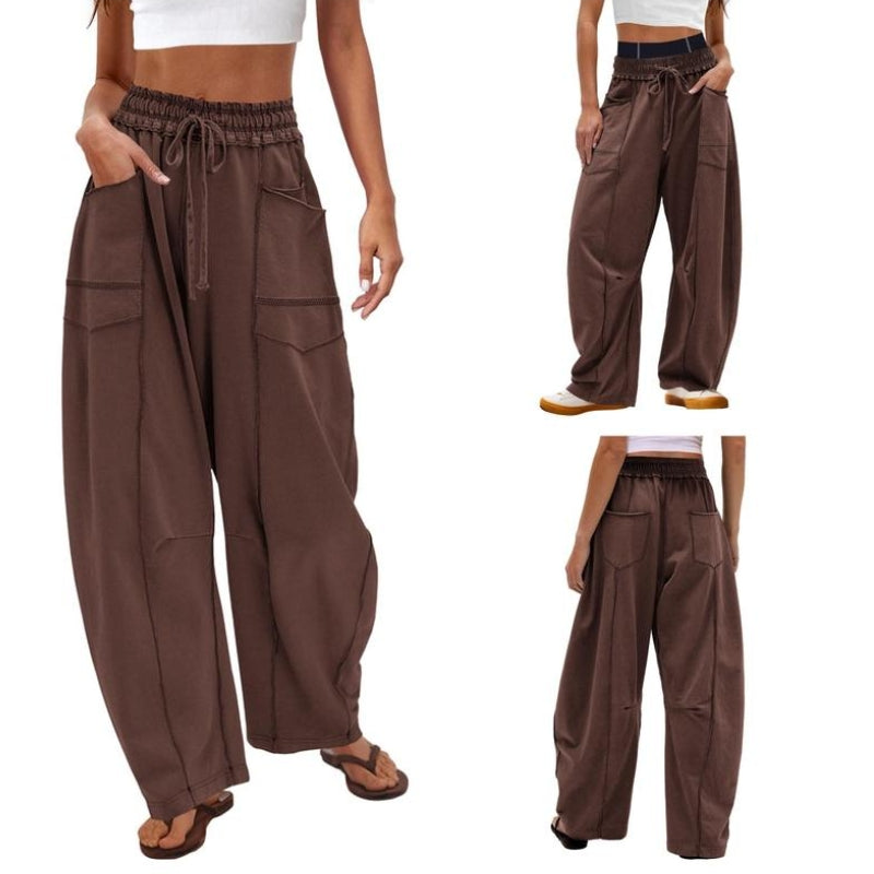 Vera Côte barrel sweatpants high-rise wide leg unisex lounge pants relaxed soft breathable fit