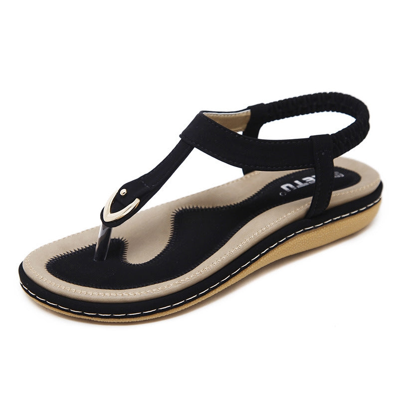 Nuvella orthopedic platform sandals with secure heel band and shock-absorbing breathable footbed