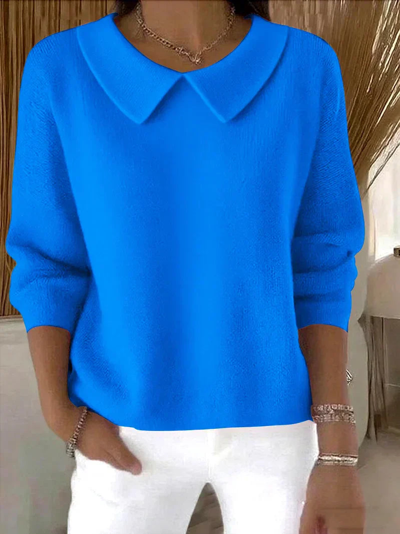 Katie classic relaxed-fit sweater in neutral tone with clean lines and effortless everyday style