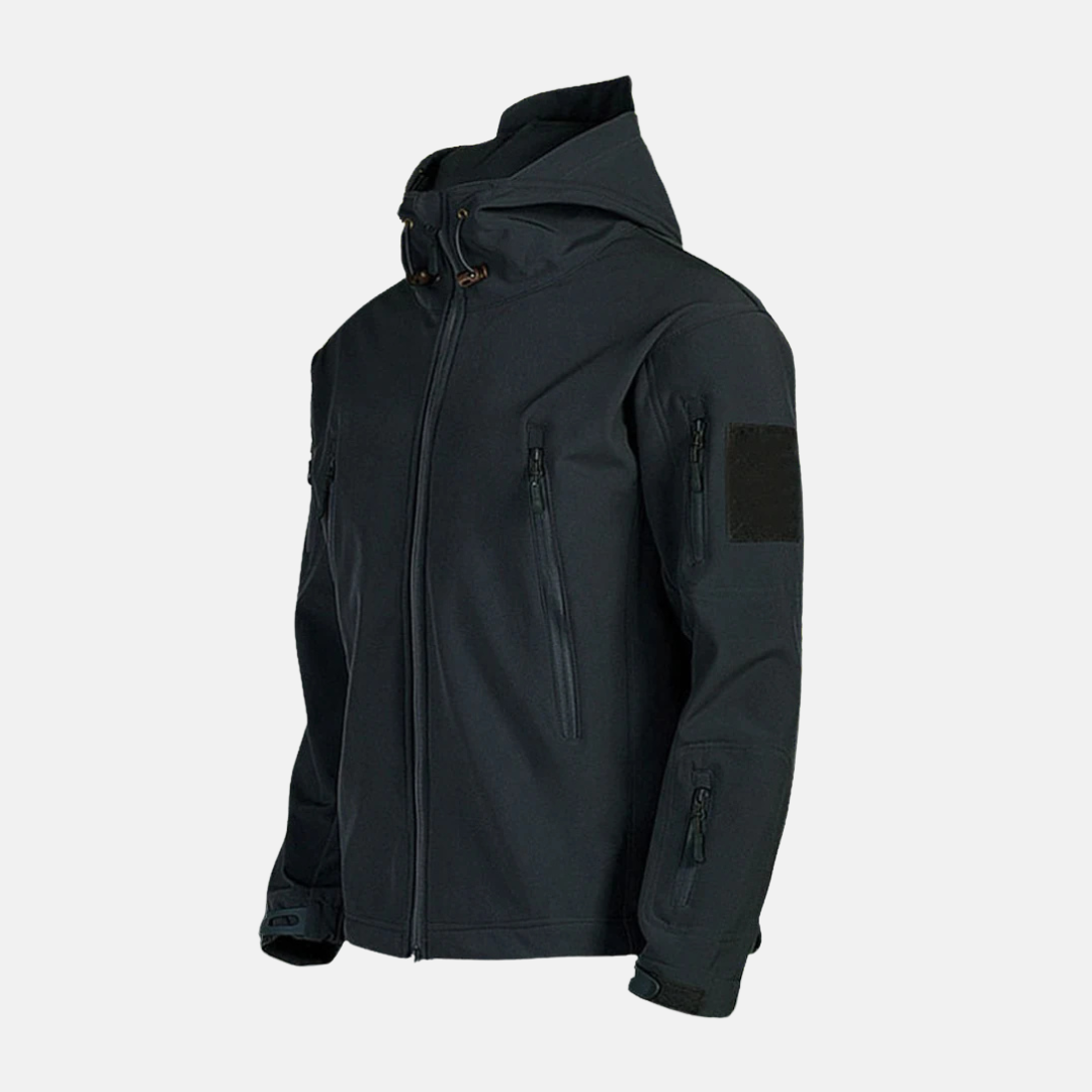 Wavlynn men's stretch jacket relaxed fit stand-up collar adjustable hood winter outerwear