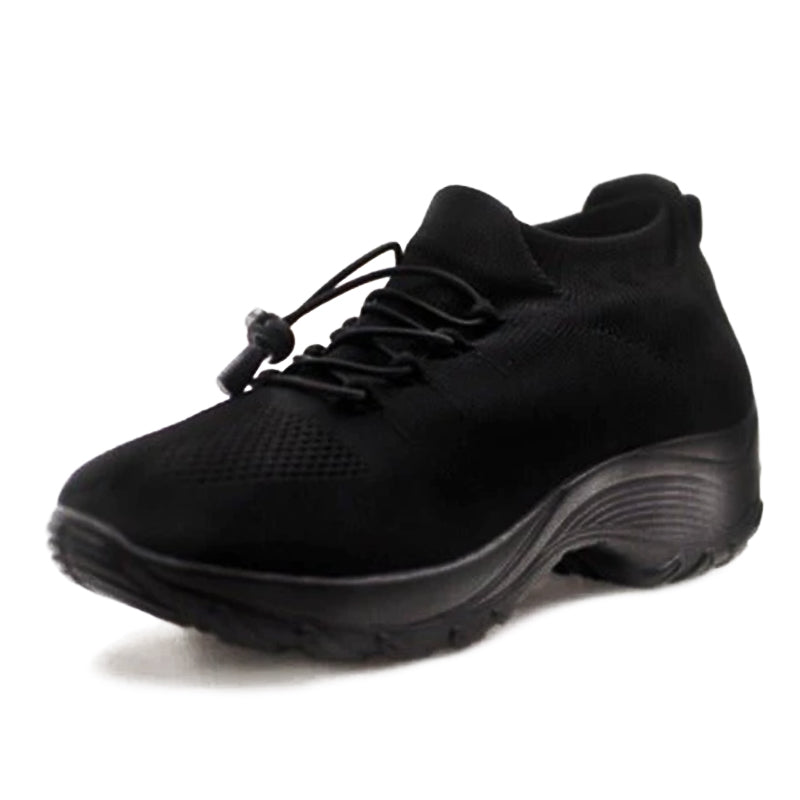 Women's orthopedic slip-on shoes in neutral tones with cushioned sole and ergonomic supportive fit
