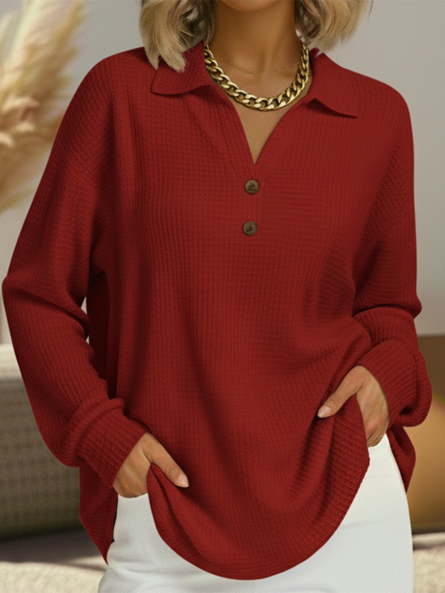 Naomi™ cozy winter sweater in neutral tones, relaxed silhouette with soft insulating knit fabric