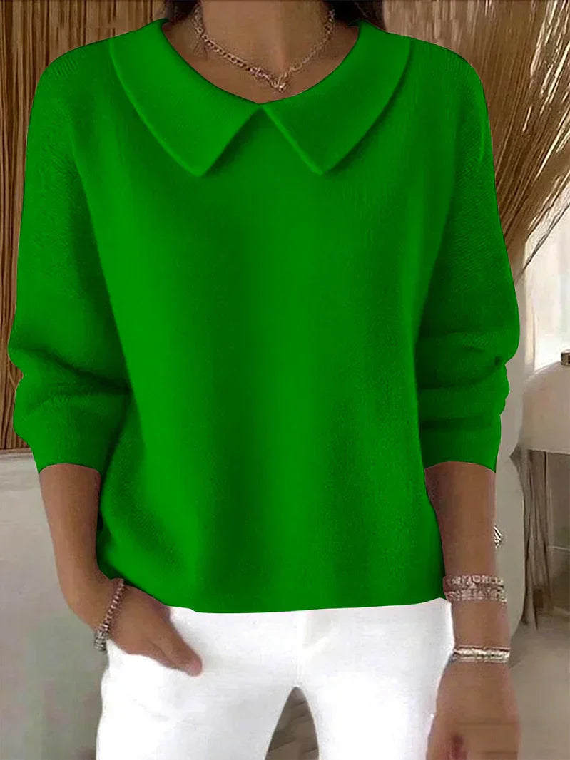 Katie classic relaxed-fit sweater in neutral tone with clean lines and effortless everyday style