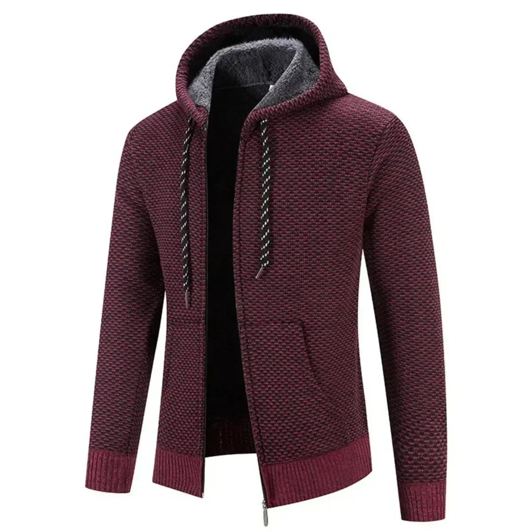 Bellatore slim fit knit vest neutral tone soft lining elegant layering piece for modern men