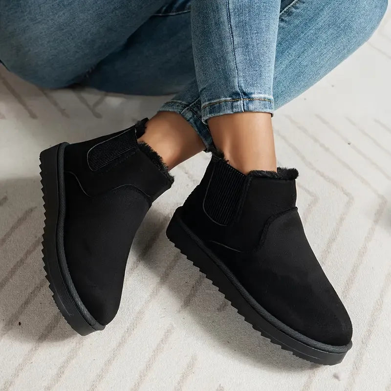 Becky solid color ankle short boots sleek streamlined silhouette leg-lengthening women's fashion footwear