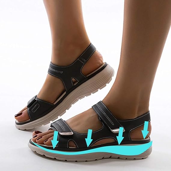 Women's comfort adjustable sandals with cushioned sole and ergonomic support for everyday comfort
