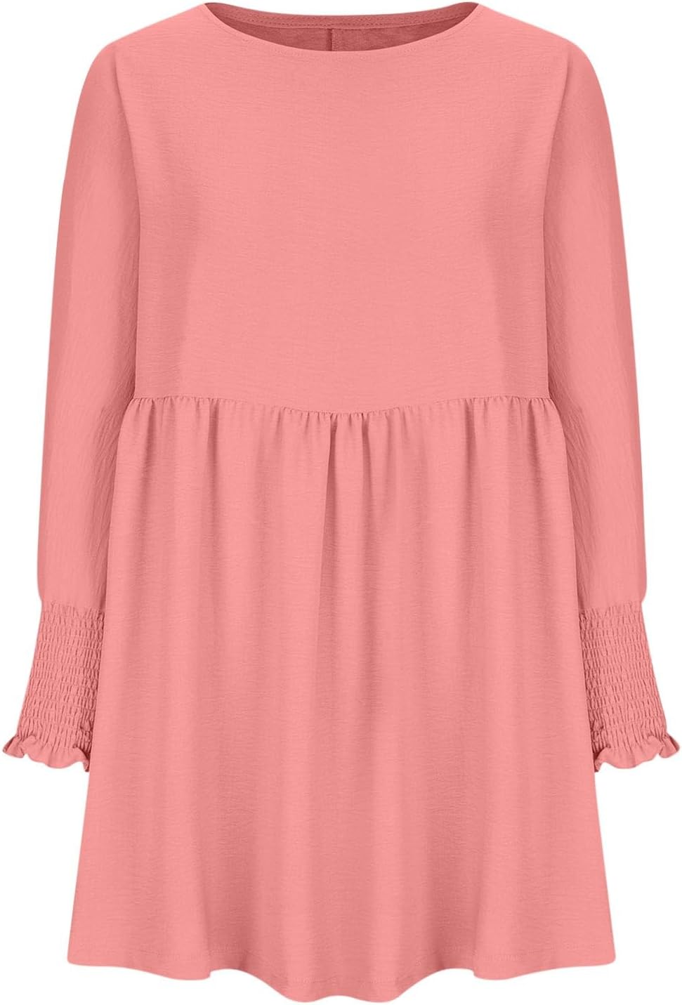 Floral ruched summer day dress with figure-flattering waist detail and breezy feminine silhouette