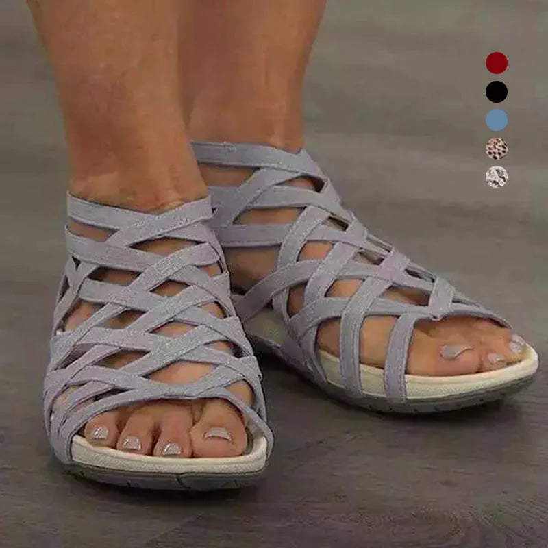 Women's comfort adjustable sandals with cushioned sole and ergonomic comfort support for summer