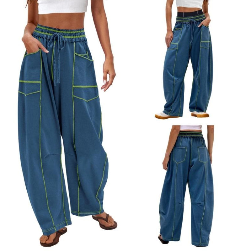 Vera Côte barrel sweatpants high-rise wide-leg unisex lounge pants soft breathable relaxed fit