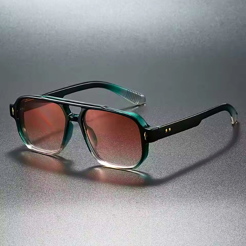 Ravon retro square sunglasses with UV400 lenses, angular frame built for sharp street style presence