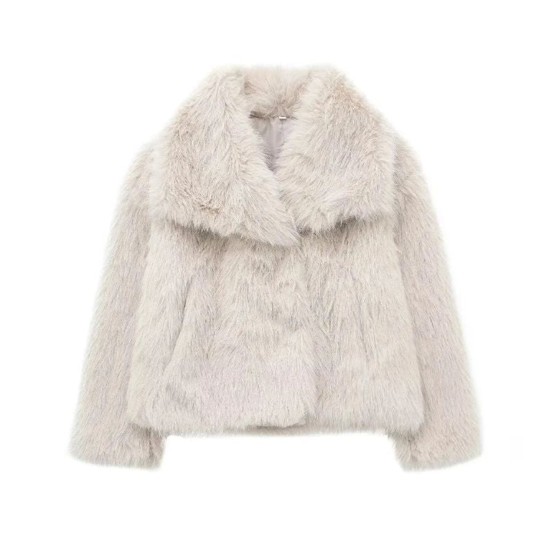 Caldera Coat cream cotton blend wrap coat with timeless elegant silhouette and sophisticated drape