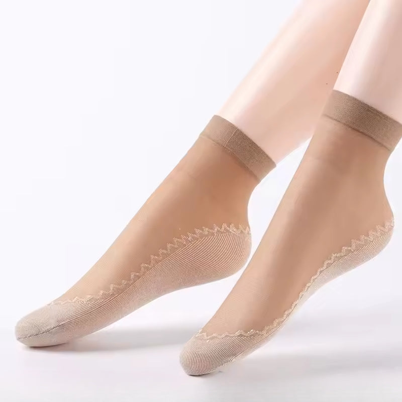Drisole sheer silk-blend ankle socks with cushioned textured sweat-absorbent soles
