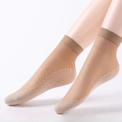 Drisole sheer silk-blend ankle socks with cushioned textured sweat-absorbent soles
