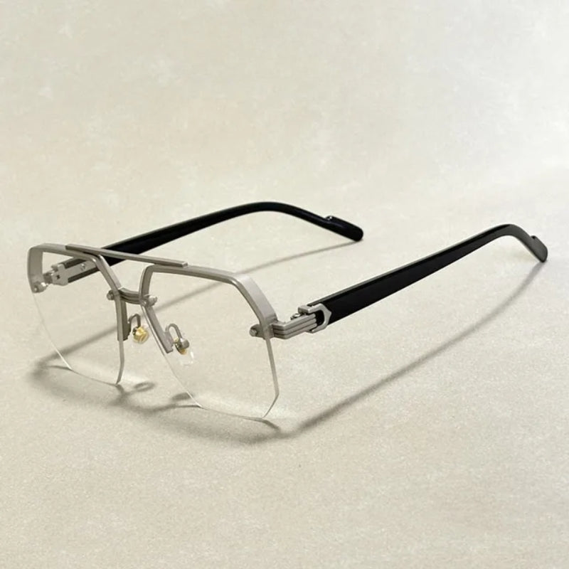 Varyn geometric sunglasses with gradient lenses, UV400 protection, and anti-glare impact-resistant frames