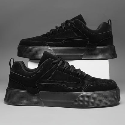 Men's chunky sole lace-up street sneakers bold fashion-forward midsole for urban streetwear style