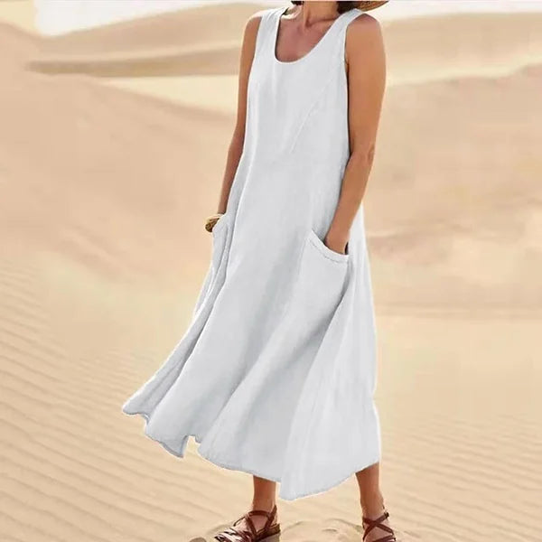 Jenny everyday dress in a flattering silhouette with light comfortable fit and timeless design