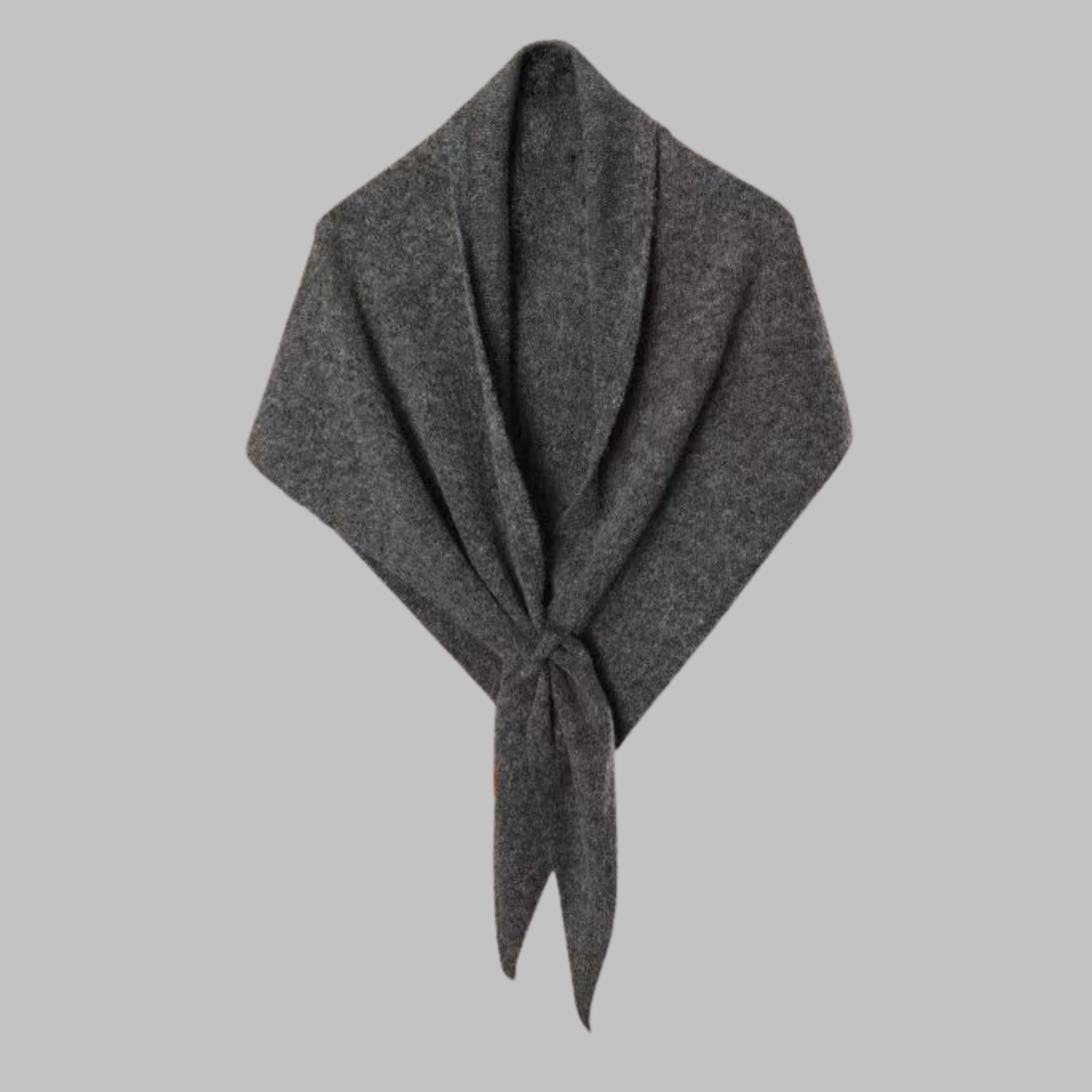 Soft triangle shawl wrap in elegant neutral tones, lightweight feather-soft drape for versatile all-day wear