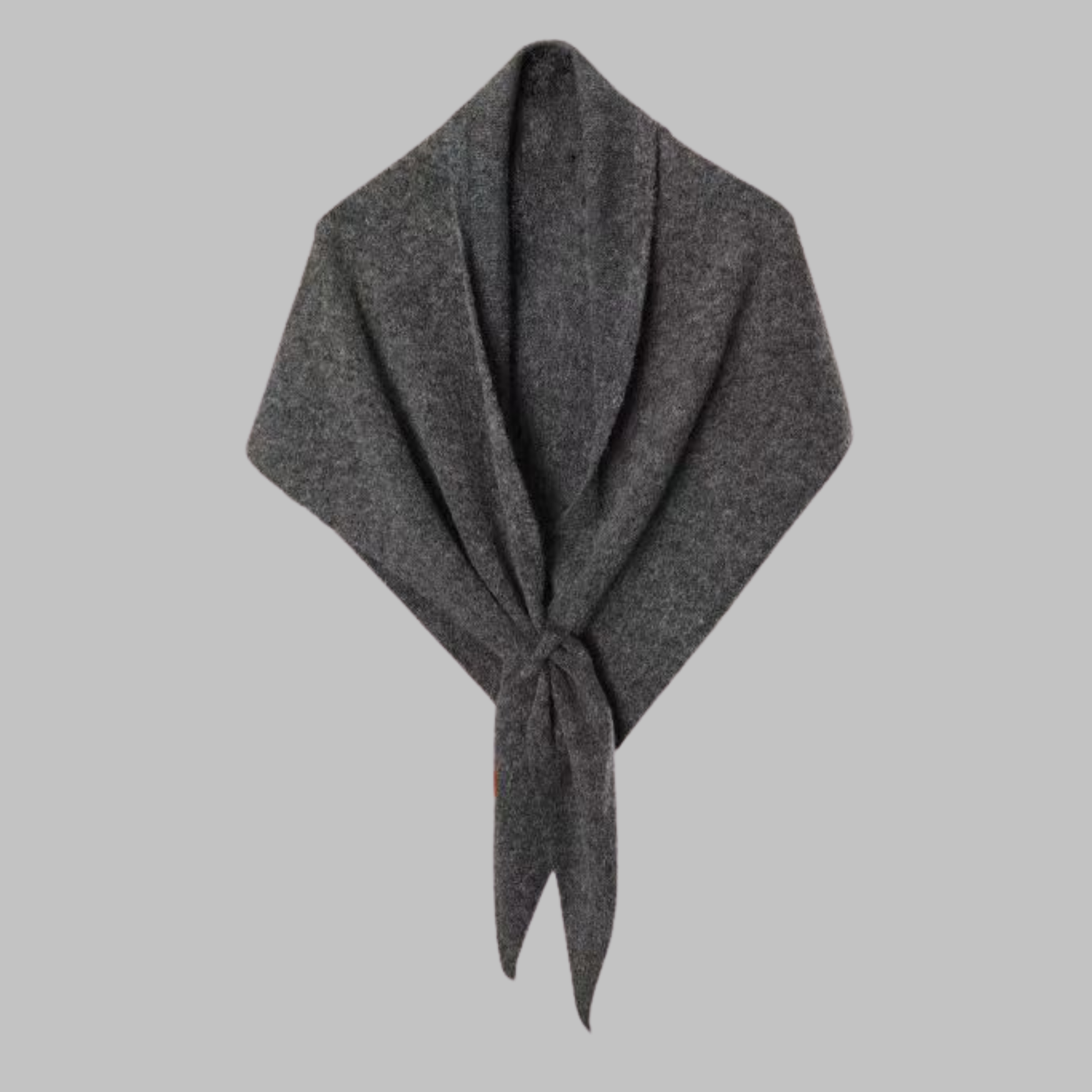 Soft triangle shawl wrap in elegant neutral tones, lightweight feather-soft drape for versatile all-day wear