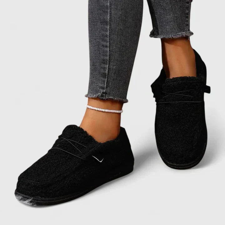 Hana orthopedic loafers in neutral tones with cushioned ergonomic footbed and polished feminine silhouette