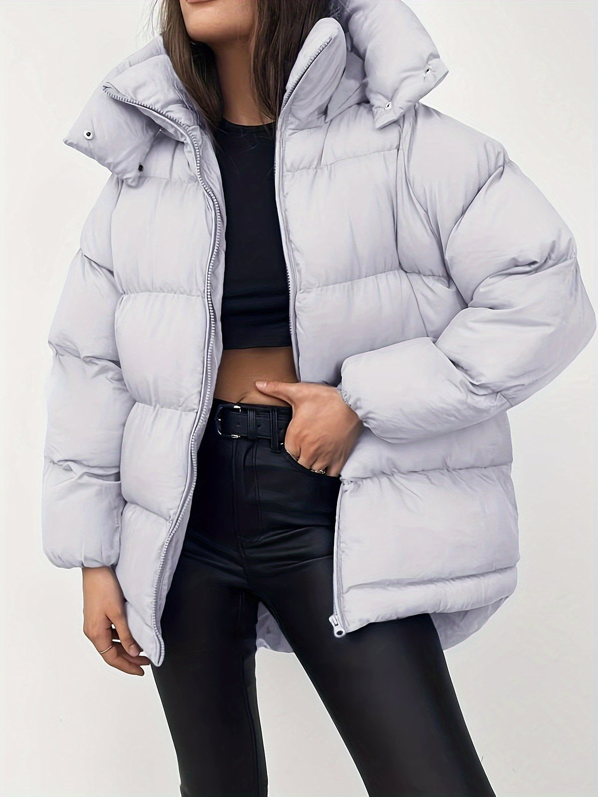 Wavlynn Fiona women's winter puffer jacket lightweight insulation sleek modern silhouette chic fit