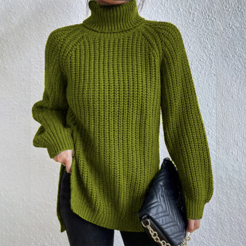 Wavlynn unisex thick wool turtleneck sweater cozy winter knit cold days essential