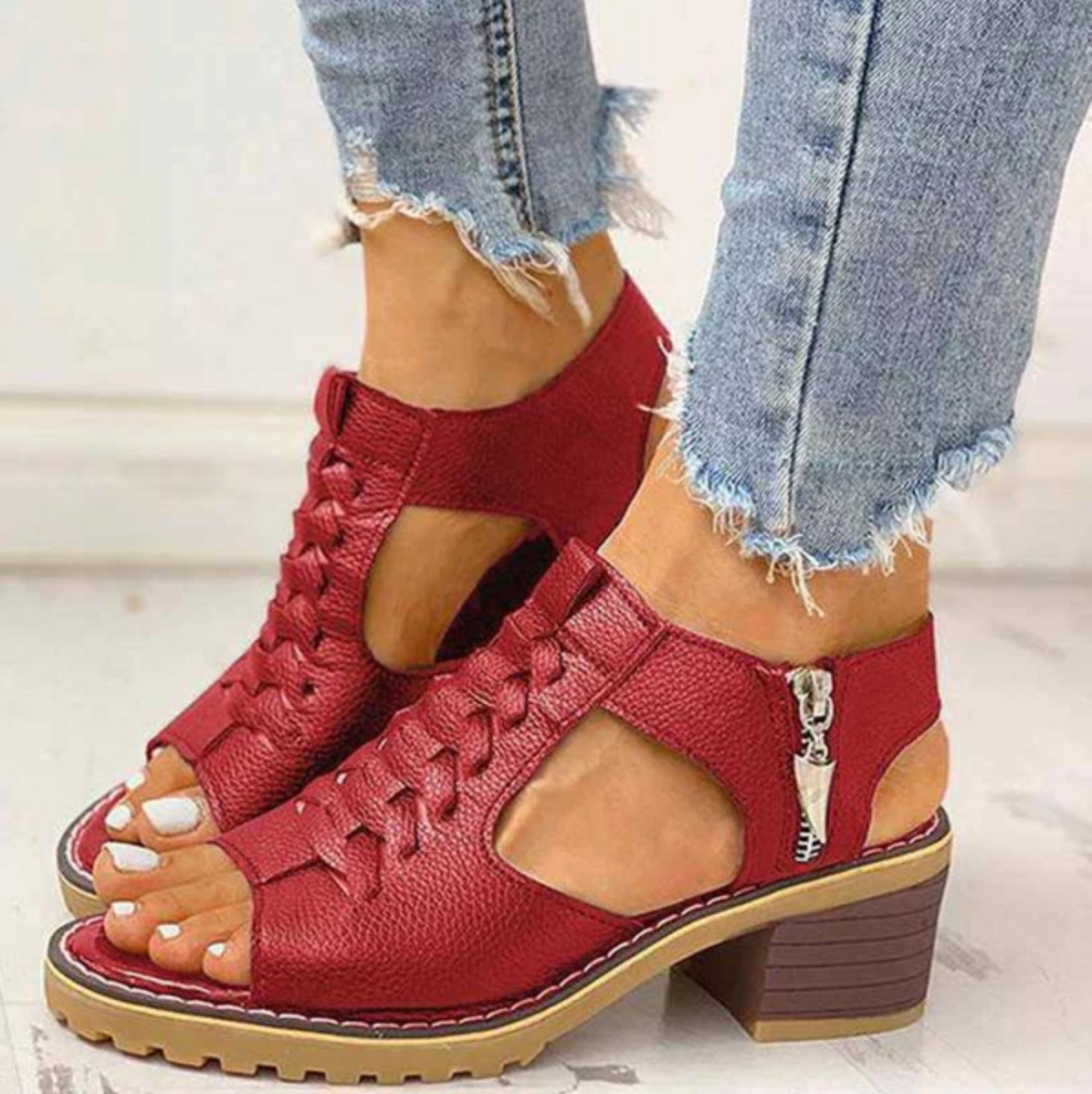 Women's high heel adjustable sandals with sleek straps, cushioned insole for all-day comfort
