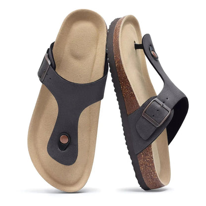 Women's adjustable strap clogs with suede upper, cork footbed, and open-back casual design