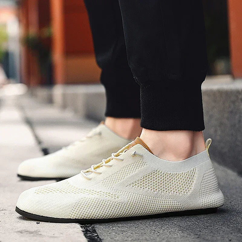 Wavlynn Aefe minimalist knit sneakers with sock-like fit, lightweight breathable mesh upper