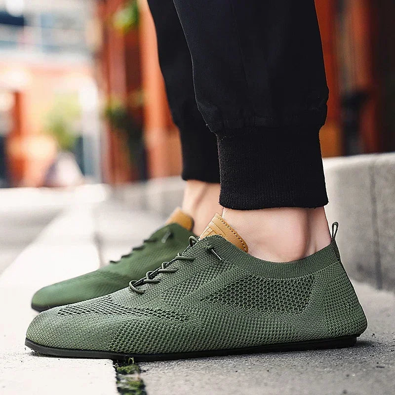Wavlynn Aefe minimalist knit sneakers with sock-like fit, lightweight breathable mesh upper