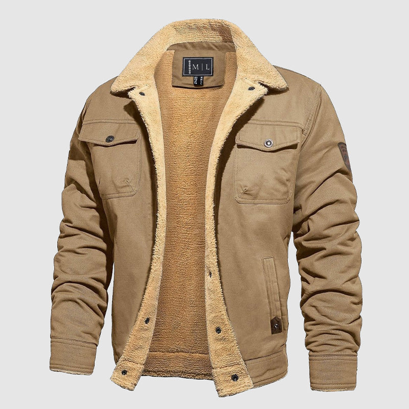 Black aviator pilot jacket sleek silhouette soft cotton lining multiple pockets modern style