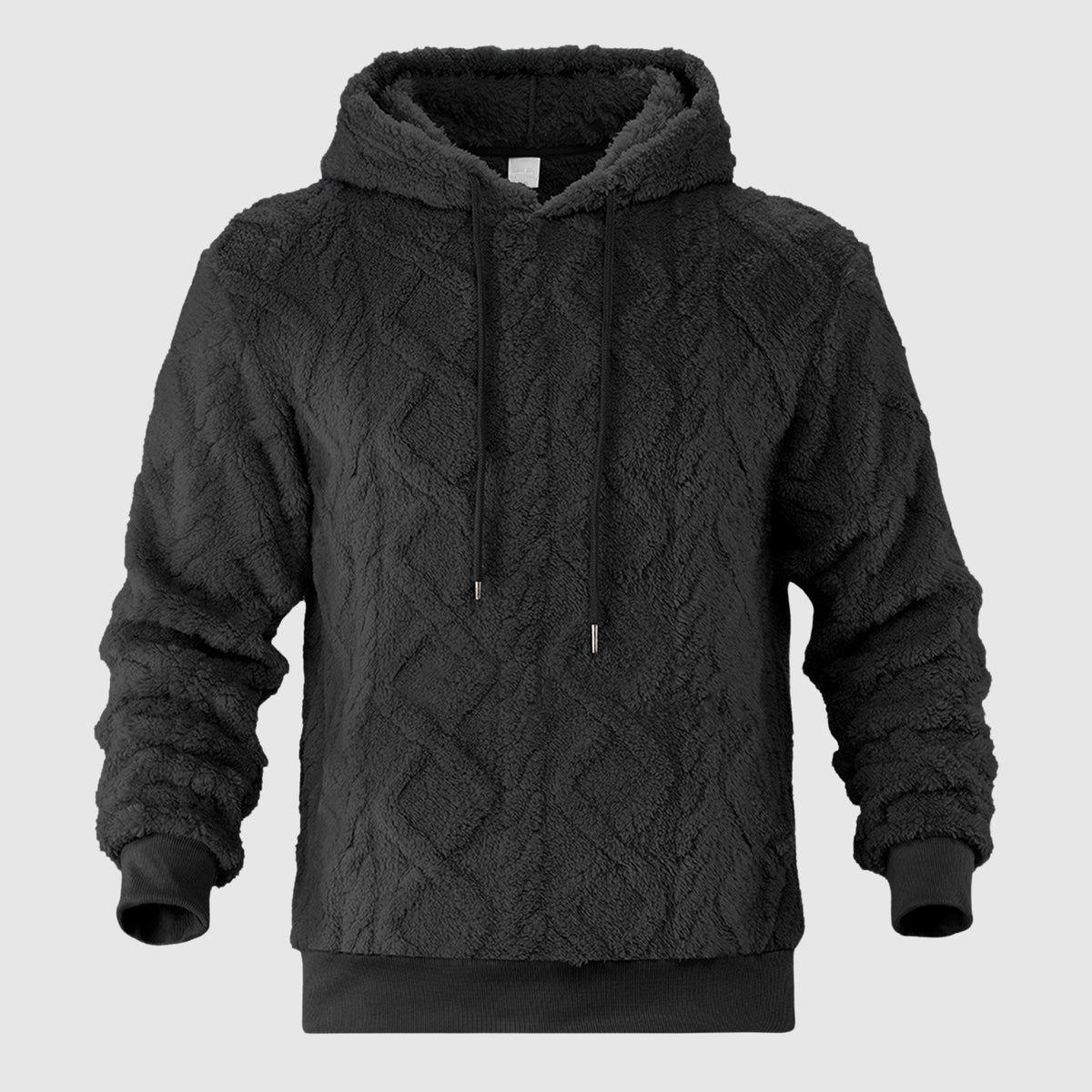 Alessandro Veneti velvet hoodie in luxurious silkenweave fabric with fluid drape and refined silhouette
