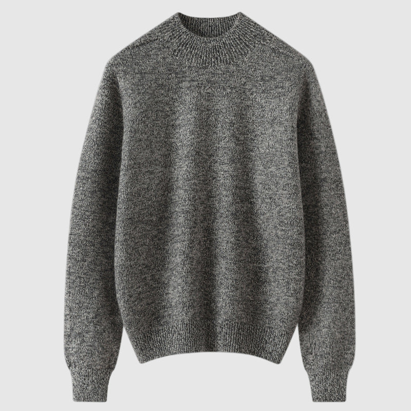 Alessandro Veneti soft-touch crewneck pullover in warm-toned premium poly-blend with cozy relaxed fit