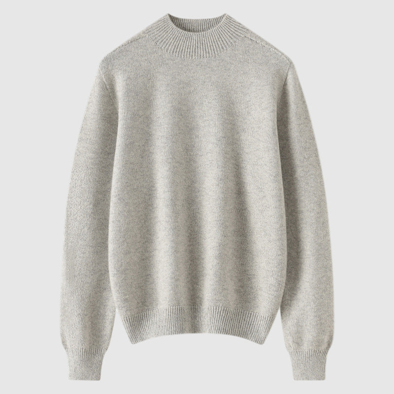 Alessandro Veneti soft-touch crewneck pullover in warm tones with premium Heatlock poly-blend cozy fit