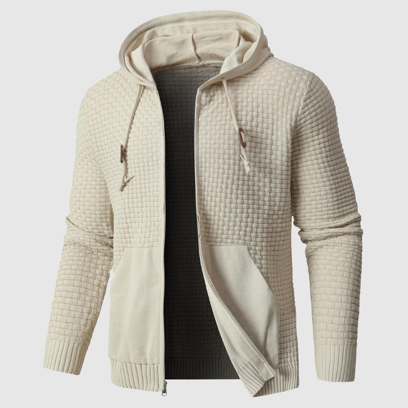 Alessandro Veneti Urban Artisan Hoodie poly-blend insulated pullover with robust knit and HeatLock warmth