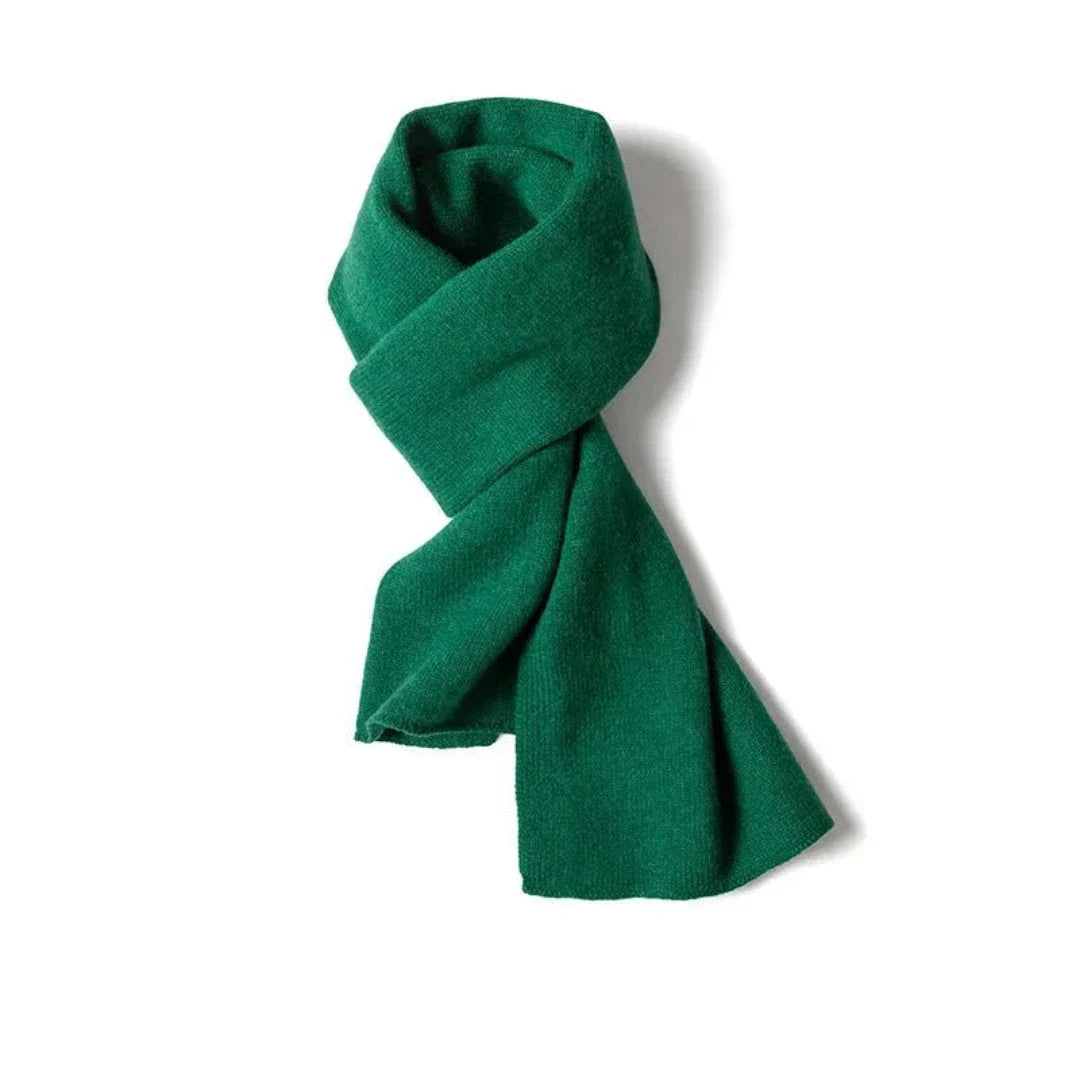Alia soft cashmere scarf in classic minimalist style, lightweight and luxuriously warm for cold weather