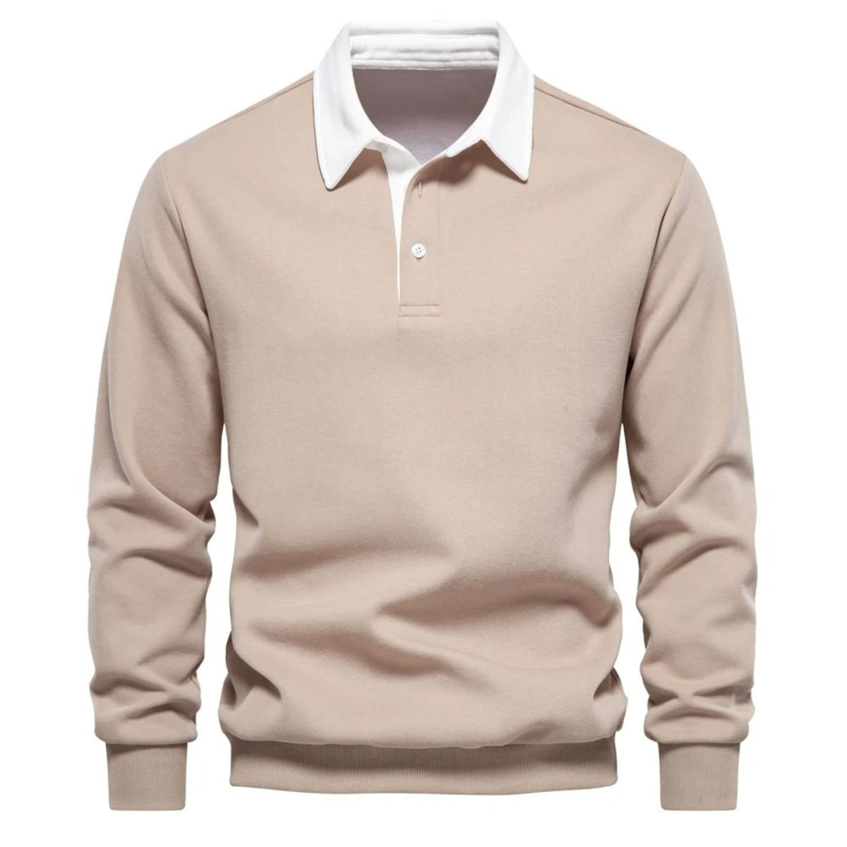 Everton™ men's black long-sleeve turtleneck sweater with soft breathable fabric slim fit