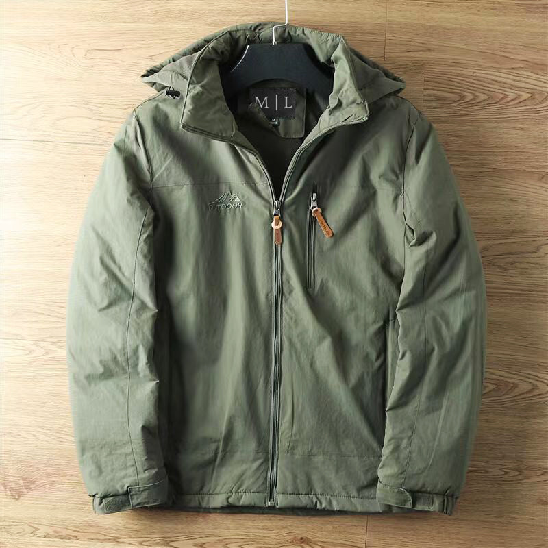 Felix Grant Alpine Shield Jacket navy waterproof ski coat with removable hood and fleece interior