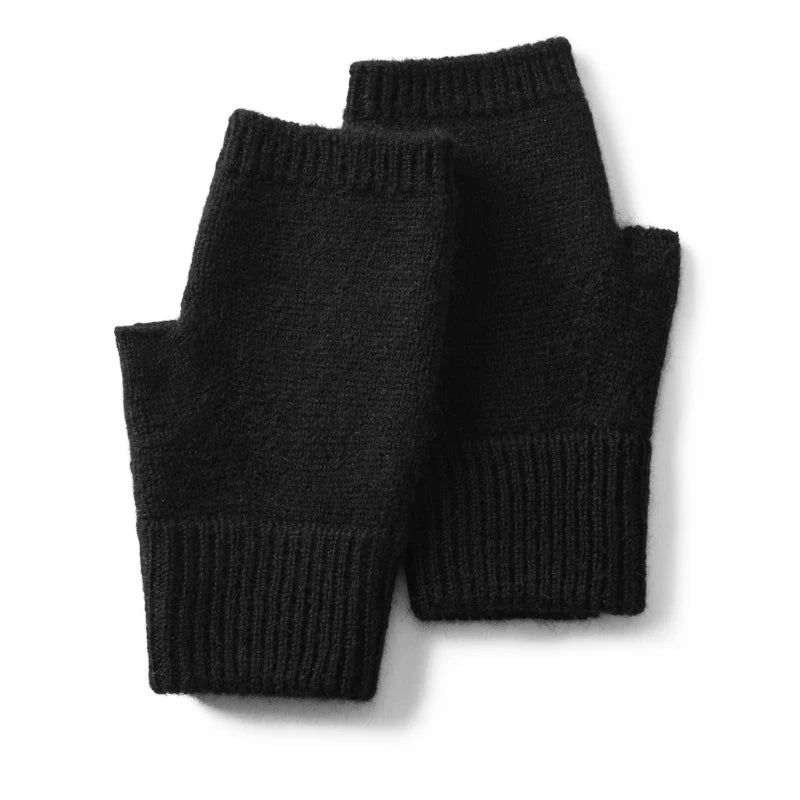 Pure cashmere mittens in elegant winter tones, luxuriously soft knit design for cold-weather style