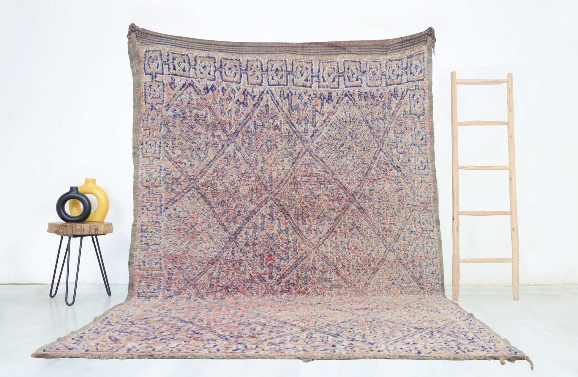 Aṣil Vintage Moroccan Rug 6'1" x 11' - Wavlynn