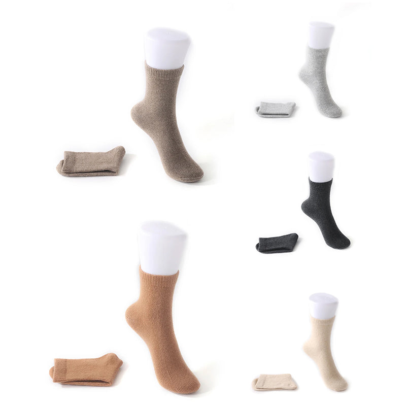 Thick knit cashmere socks in cozy style with ultra-soft indulgent texture for chilly days