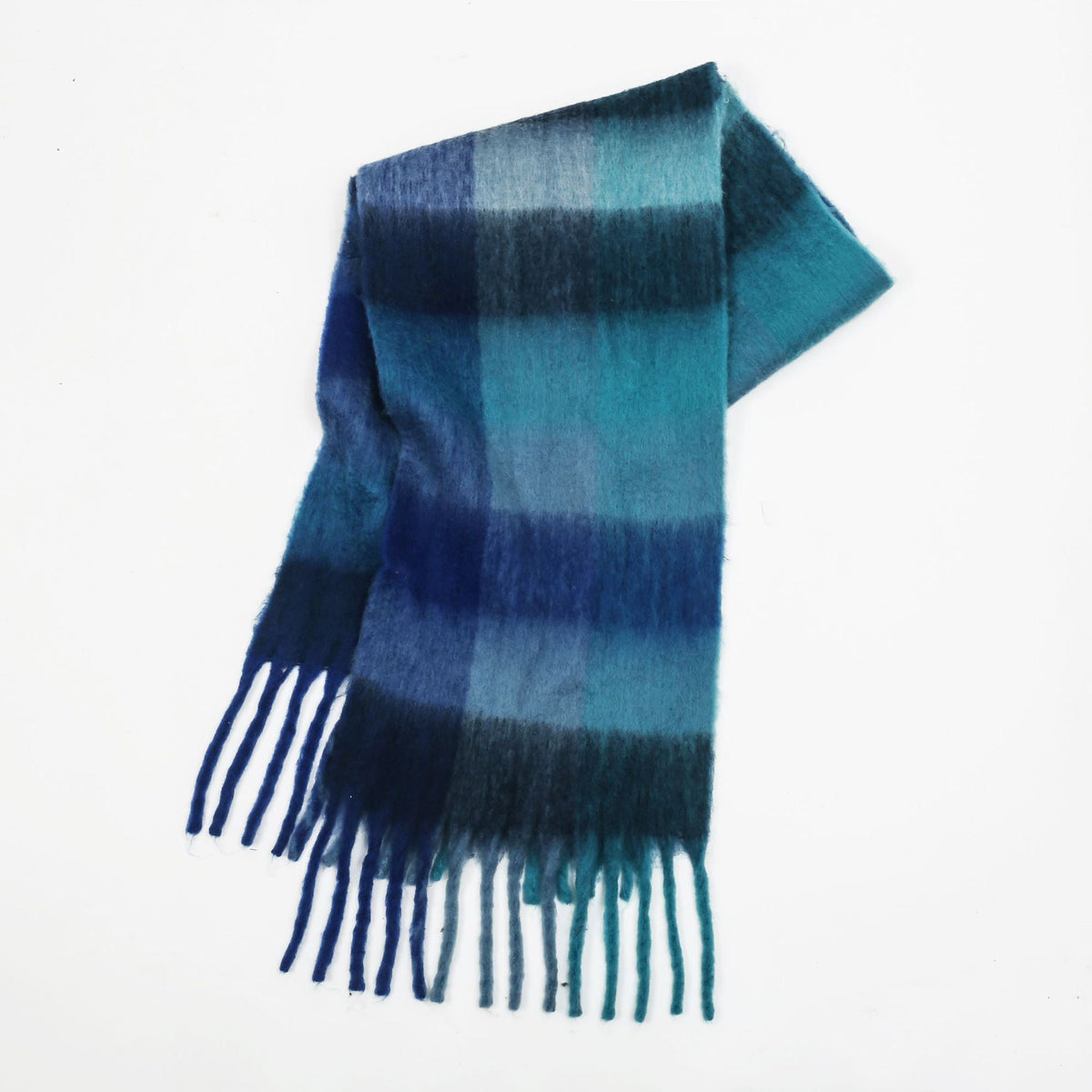 Avellino Rainbow Cascade Scarf poly blend wrap with vibrant multicolor gradient cascade design