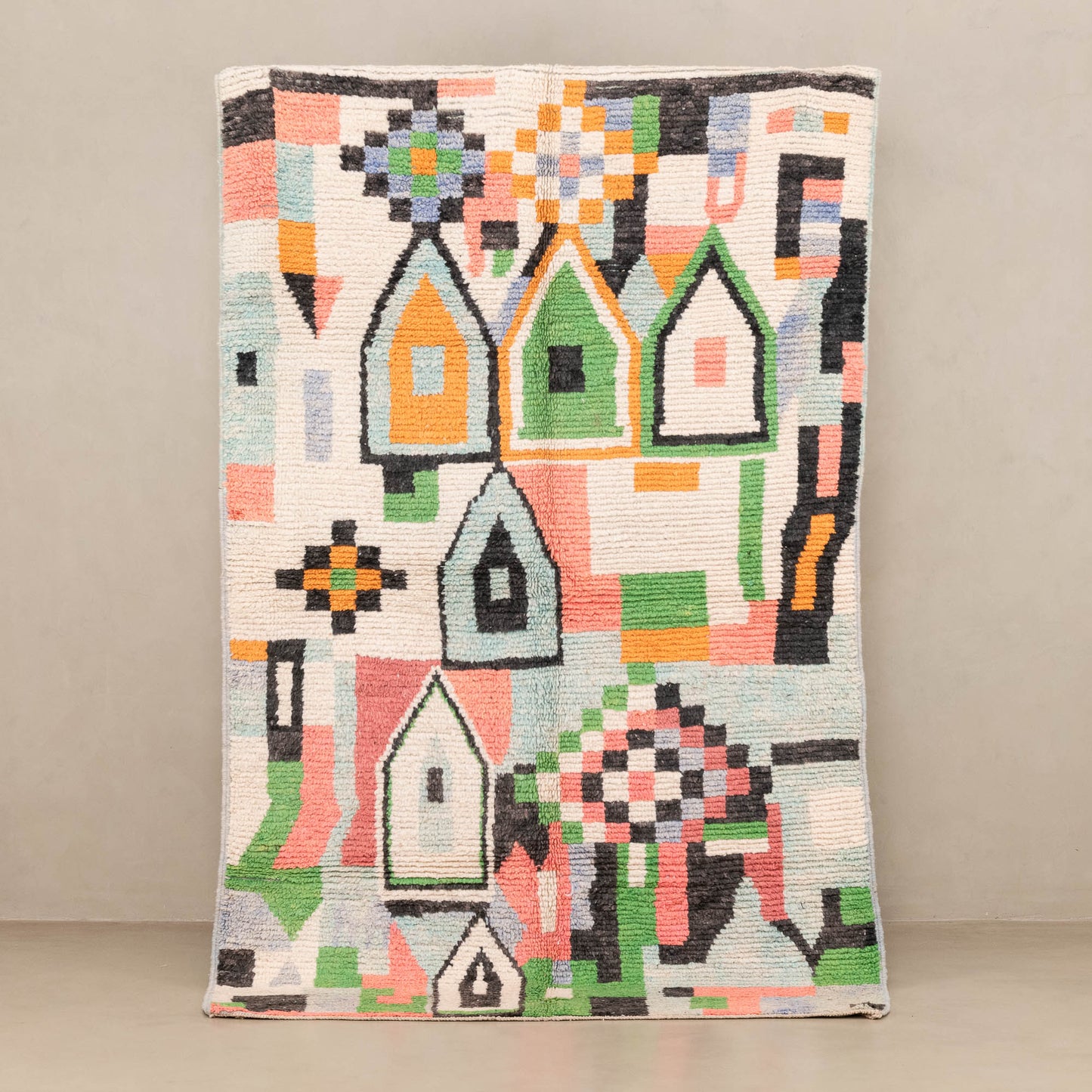 Rabeea - vintage boujad rug - Wavlynn