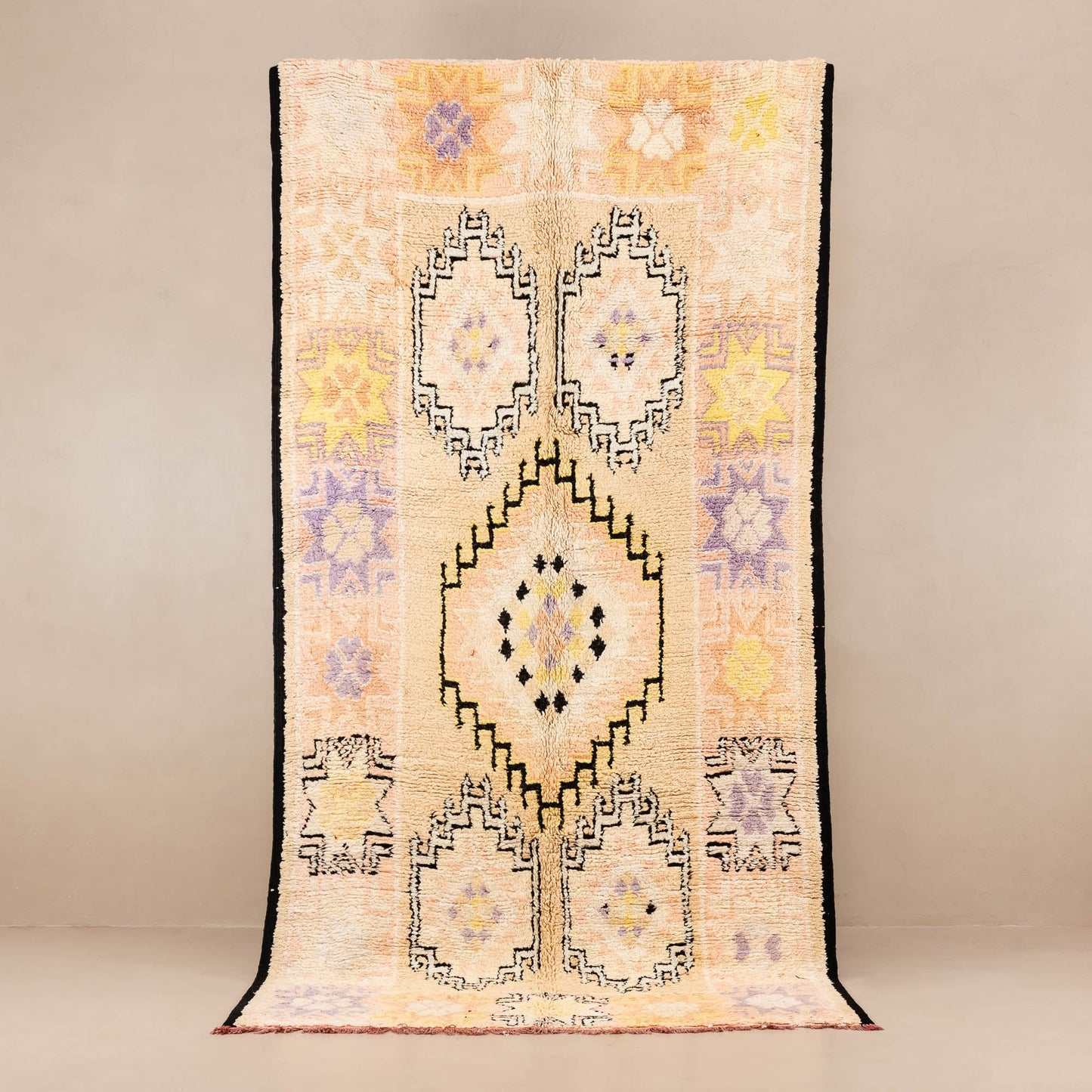 Yasar - vintage boujad rug - Wavlynn